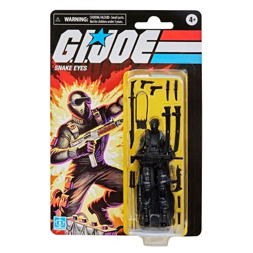 G.I. Joe Retro Collection Series Actionfigur 2020 Snake Eyes 10 cm